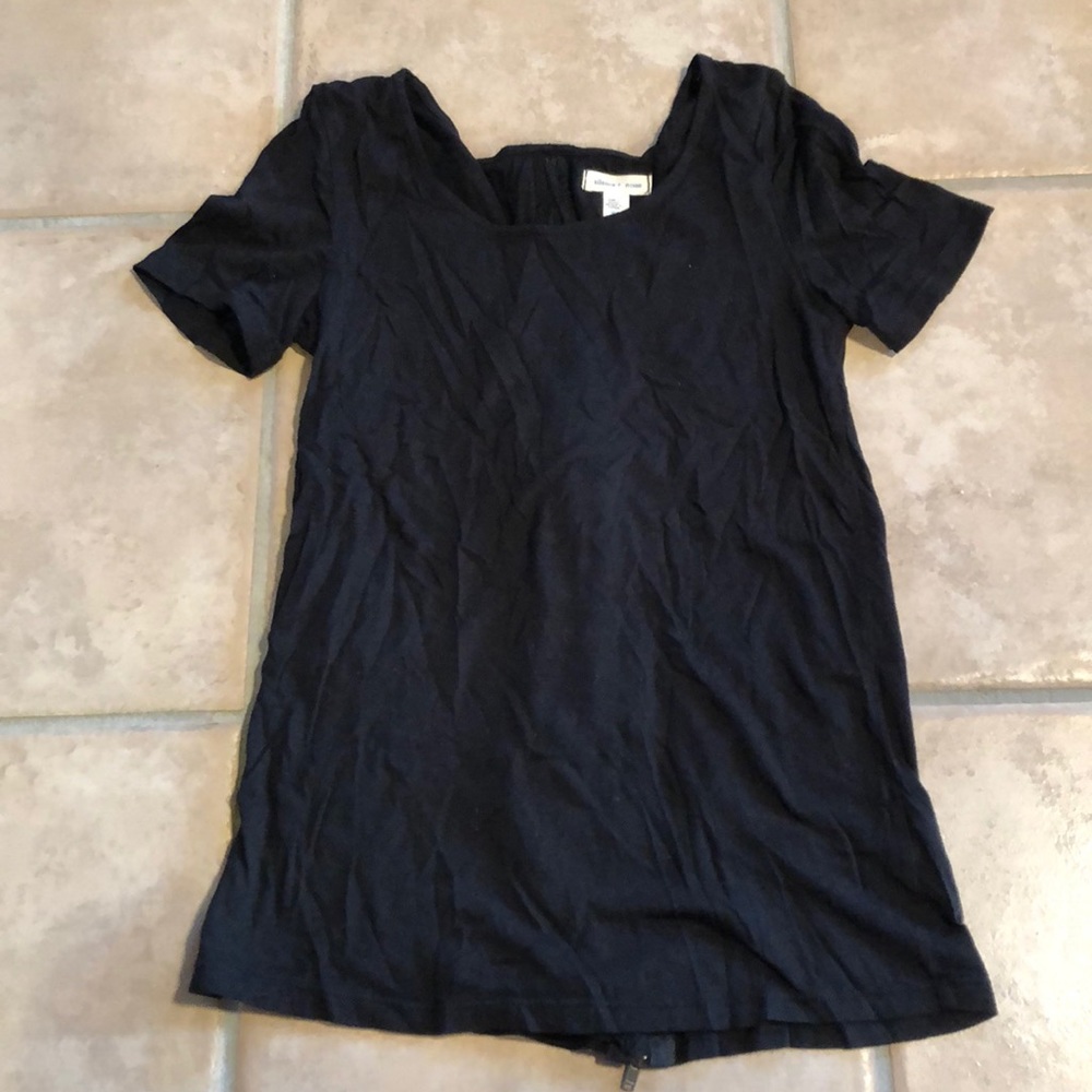 Black shirt with optional lace detailing